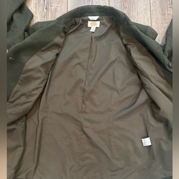 Vintage Talbots Olive Green Wool Blazer | Size 18 | Made in USA || Stretch - Picture 6 of 9